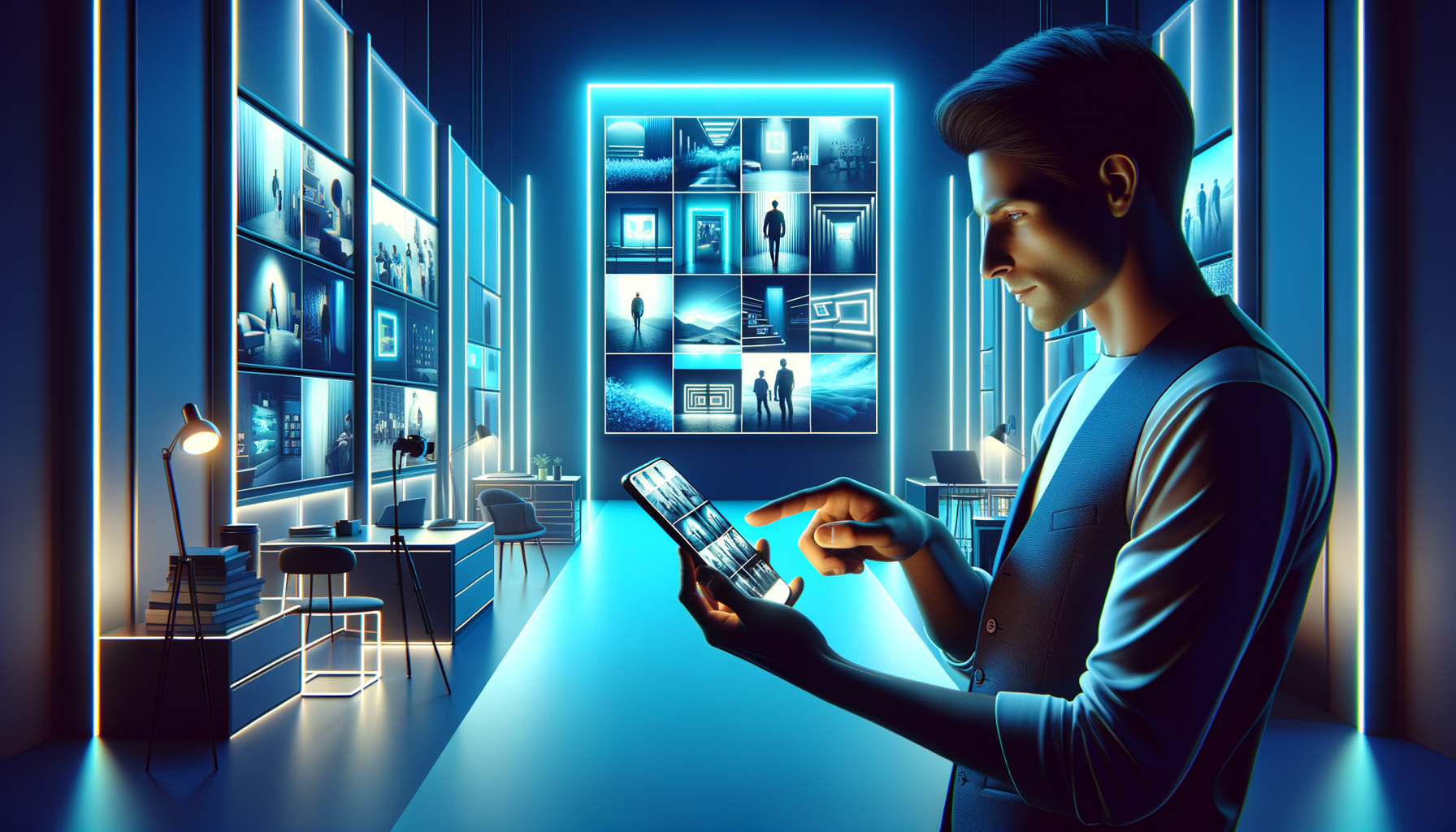 AI face swap preview montage